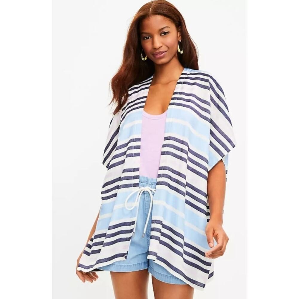 Ann Taylor Loft striped Cardigan  One Size